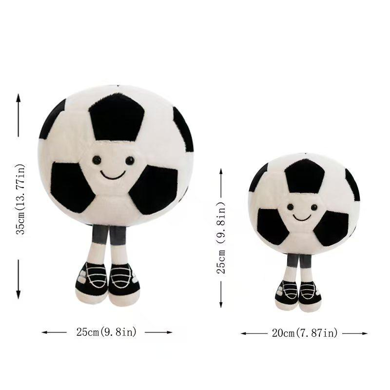 Adorable Sports Ball Plush Toy - Soft & Snuggly Basketball/Football Throw Pillow - Perfect Birthday Gift for Kids!