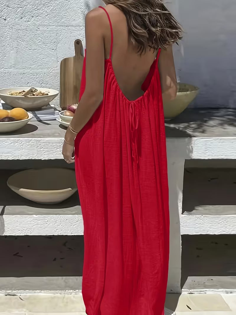 Dreamy Backless Maxi Dress