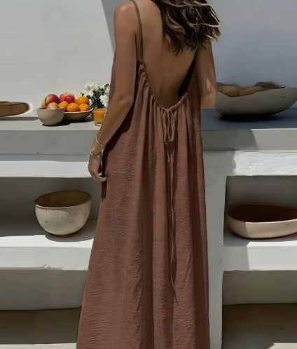 Dreamy Backless Maxi Dress