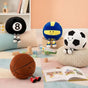 Adorable Sports Ball Plush Toy - Soft & Snuggly Basketball/Football Throw Pillow - Perfect Birthday Gift for Kids!